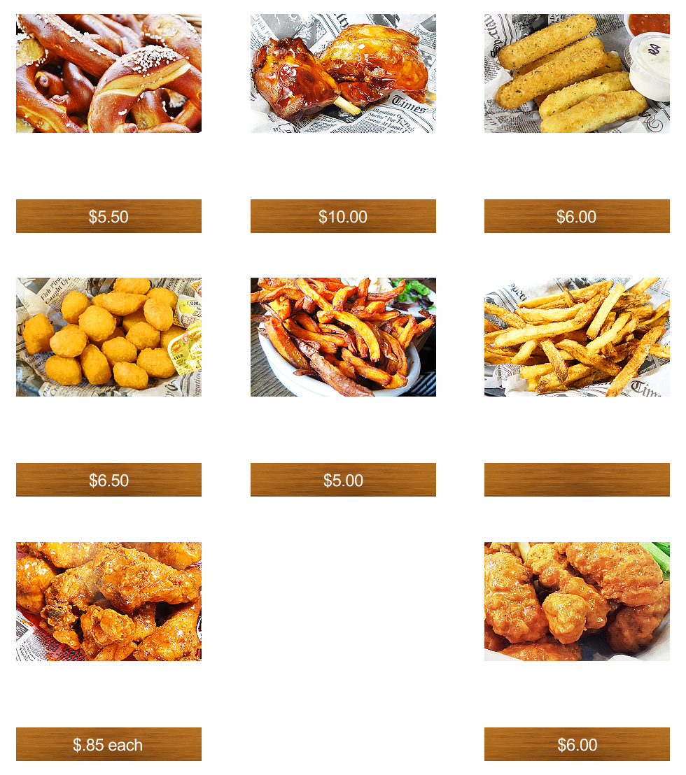 $5.50 $6.00 $10.00 $6.50 $5.00 $.85 each $6.00