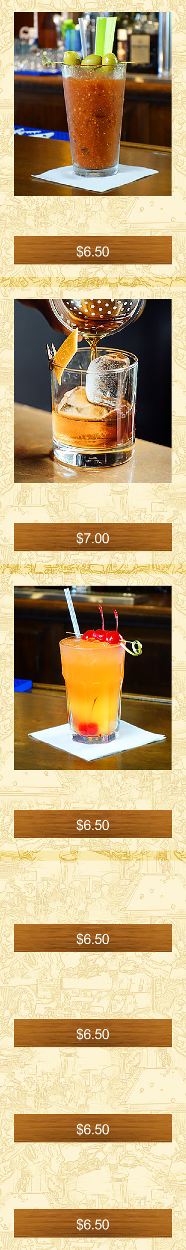 $6.50 $7.00 $6.50 $6.50 $6.50 $6.50 $6.50